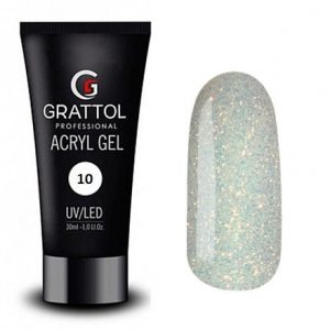 Grattol Acryl Gel 10 с шиммером - Арт. GTAG10
