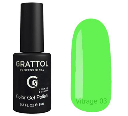 Гель-лак Grattol Color Gel Polish Vitrage 03 - Арт. GTVR03